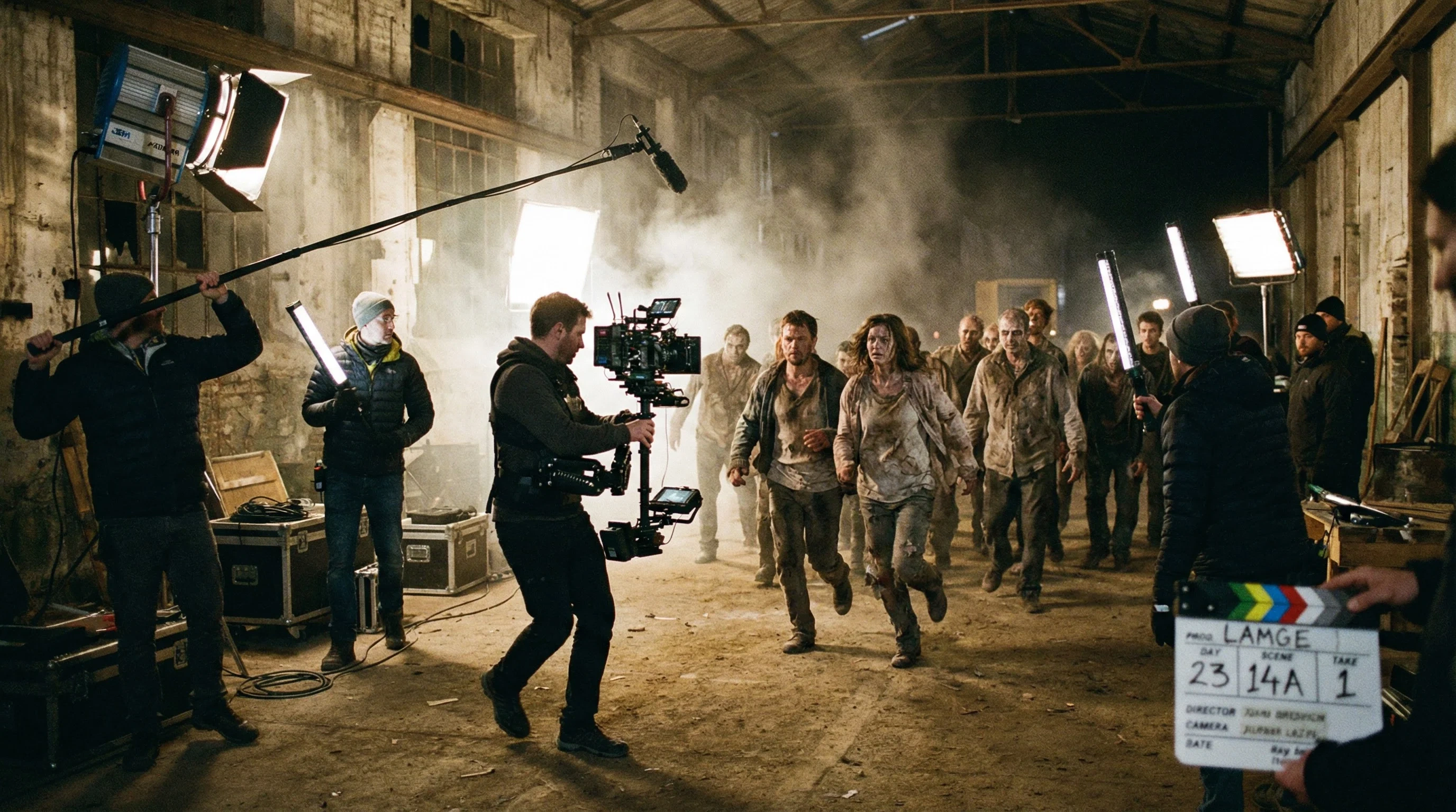 摄影机不要停丧尸电影一镜到底拍摄现场